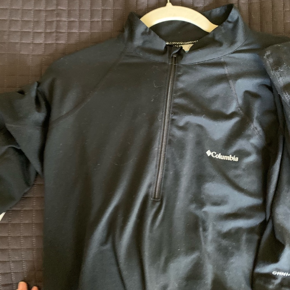 Columbia zip up with tights omni-heat